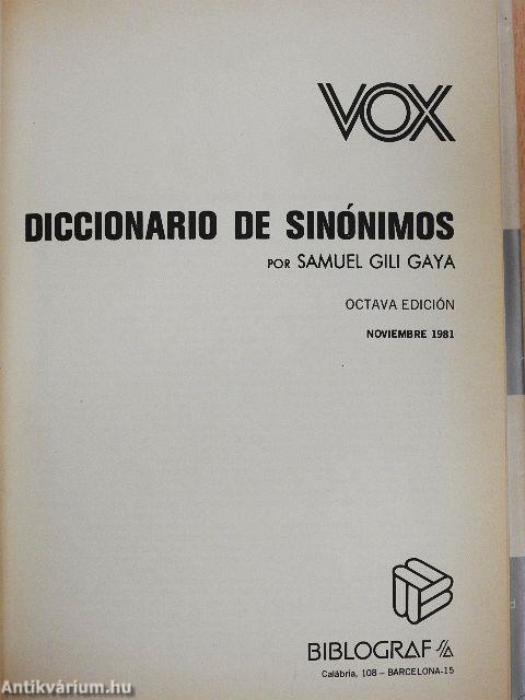 Diccionario de Sinónimos