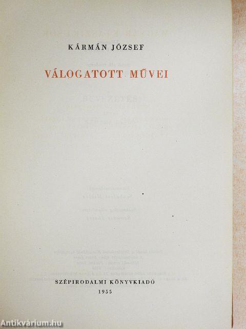 Kármán József válogatott művei