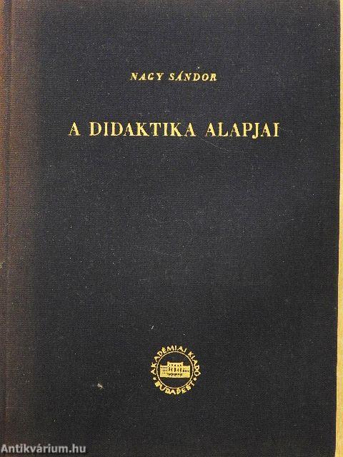 A didaktika alapjai