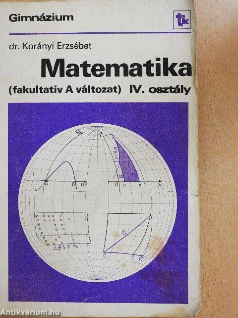 Matematika IV.