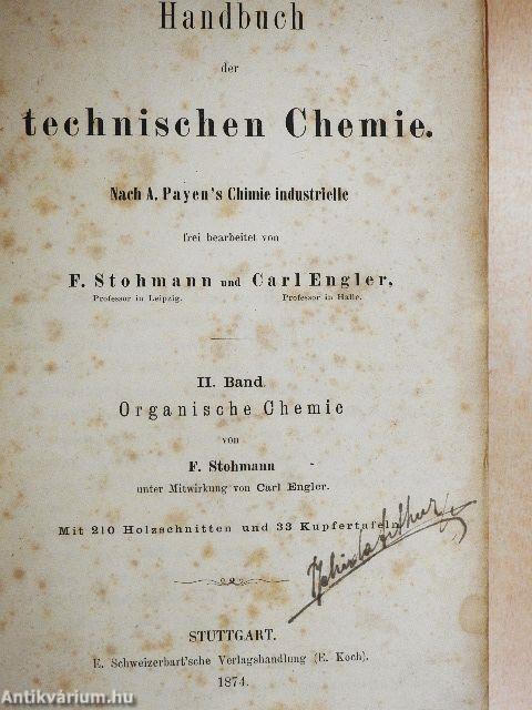 Handbuch der technischen Chemie II.