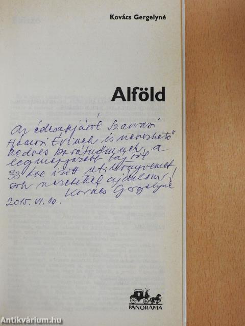 Alföld (dedikált példány)