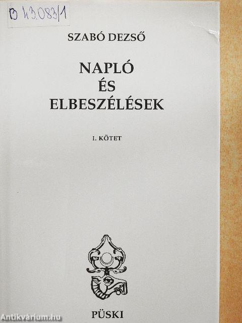 Napló és elbeszélések I-II.