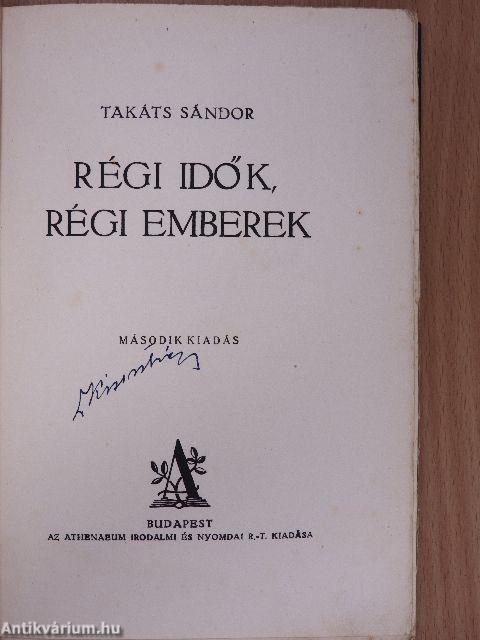 Régi idők, régi emberek