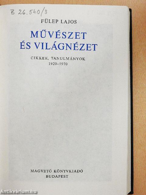 Művészet és világnézet