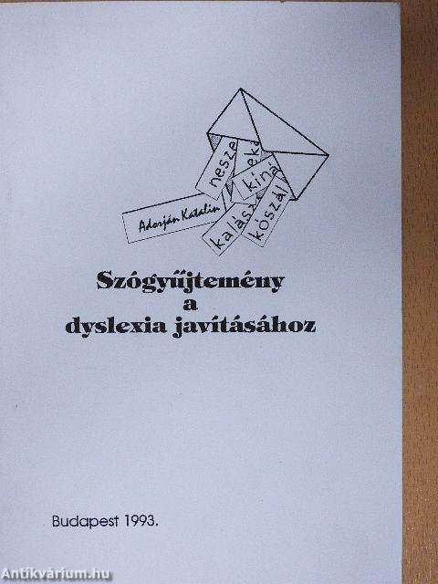 Szógyűjtemény a dyslexia javításához