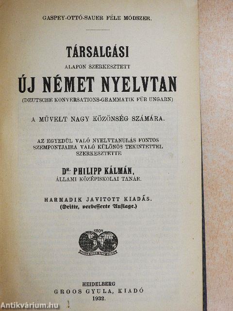 Társalgási alapon szerkesztett új német nyelvtan