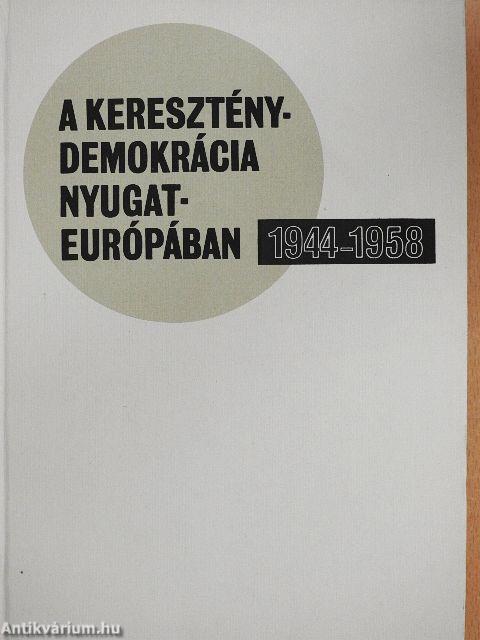 A kereszténydemokrácia Nyugat-Európában