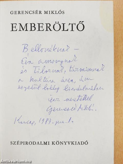 Emberöltő (dedikált példány)