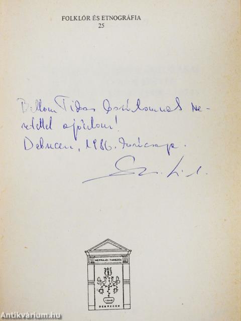 A népi társadalom változásai az Alsó-Garam mente magyar falvaiban (1900-1974) (dedikált példány)