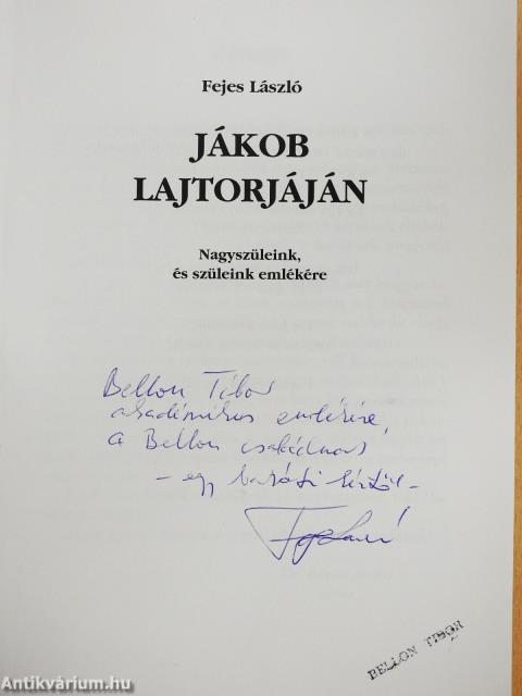 Jákob lajtorjáján (dedikált példány)