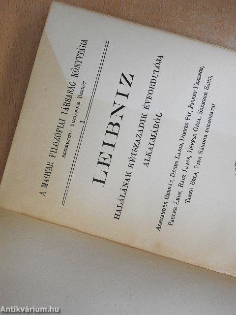 Leibniz halálának kétszázadik évfordulója alkalmából