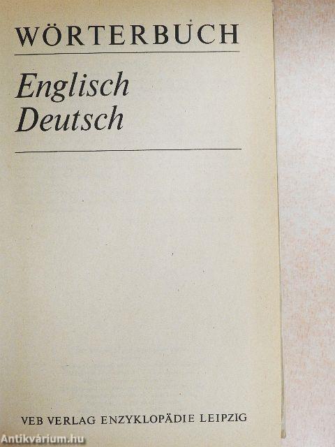 Wörterbuch Englisch-Deutsch