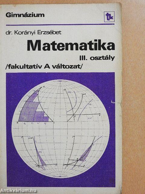 Matematika III.