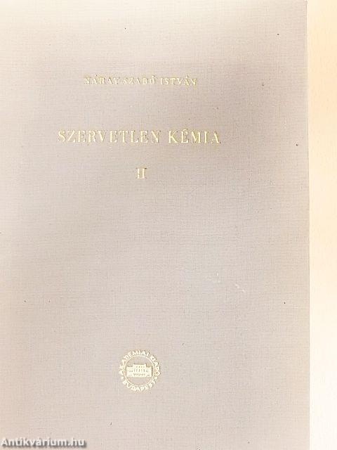 Szervetlen kémia II.