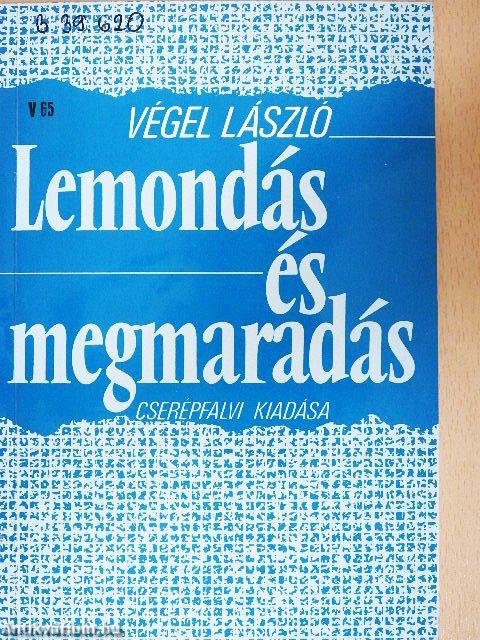 Lemondás és megmaradás