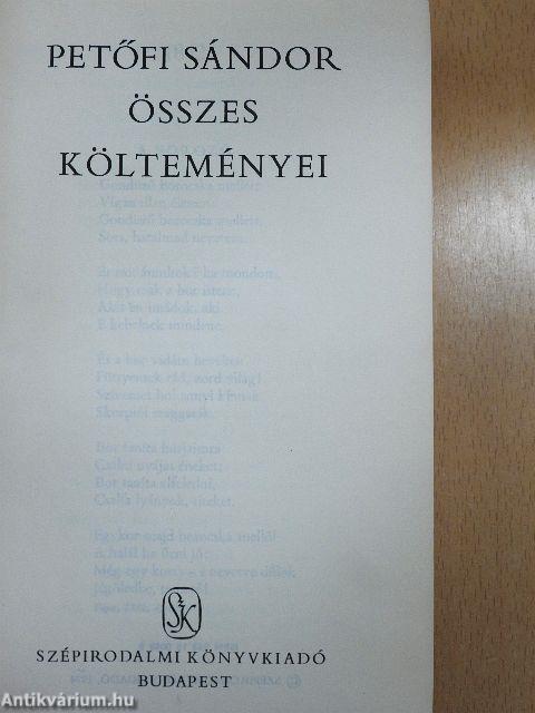 Petőfi Sándor összes költeményei