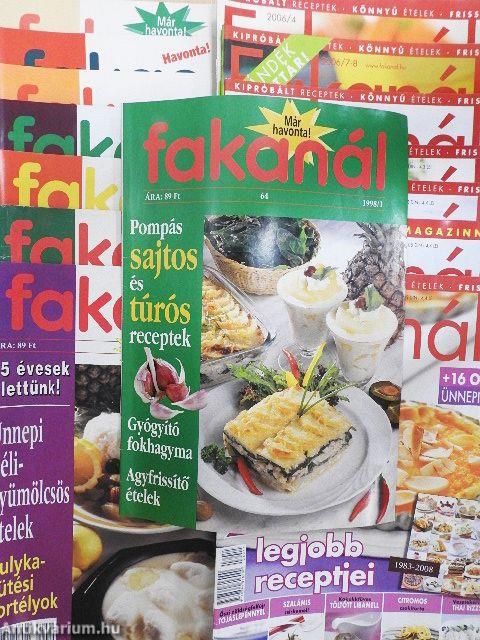 Fakanál 1998, 2006-2008 (vegyes számok) (15db)