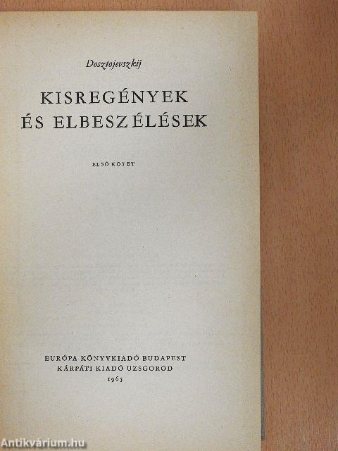 Kisregények és elbeszélések I-II.