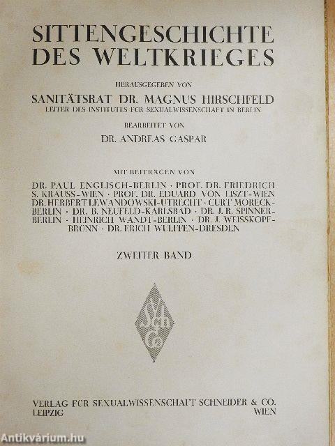 Sittengeschichte des Weltkrieges II.