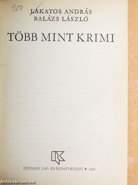 Több mint krimi