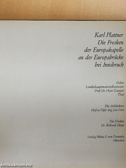 Die Fresken der Europakapelle an der Europabrücke bei Innsbruck