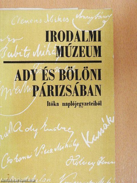Ady és Bölöni Párizsában