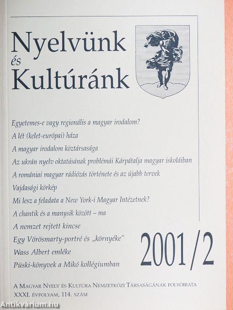 Nyelvünk és Kultúránk 2001/2.