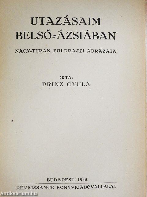 Utazásaim Belső-Ázsiában