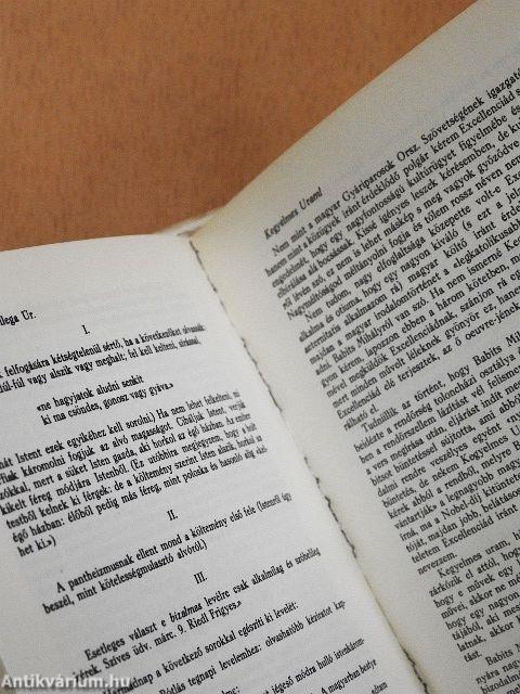 Szemelvények a Babits emlékkönyvből