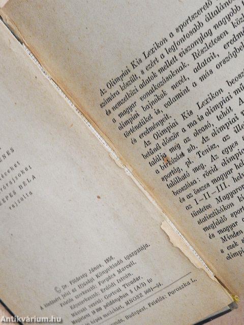 Olimpiai kis lexikon