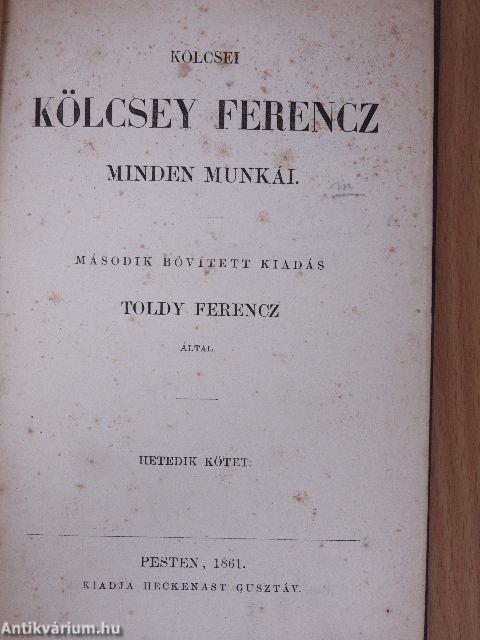Kölcsei Kölcsey Ferencz minden munkái I-VIII.