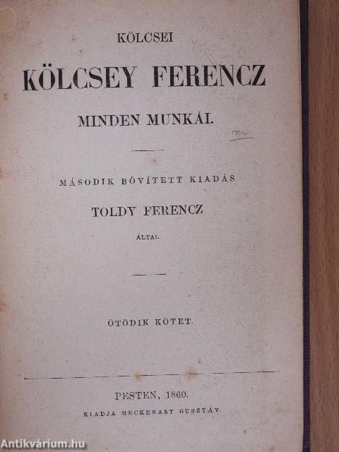 Kölcsei Kölcsey Ferencz minden munkái I-VIII.