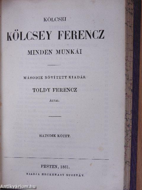 Kölcsei Kölcsey Ferencz minden munkái I-VIII.