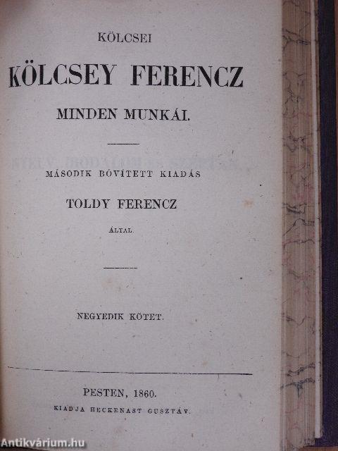 Kölcsei Kölcsey Ferencz minden munkái I-VIII.