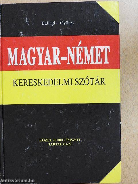 Magyar-német kereskedelmi szótár