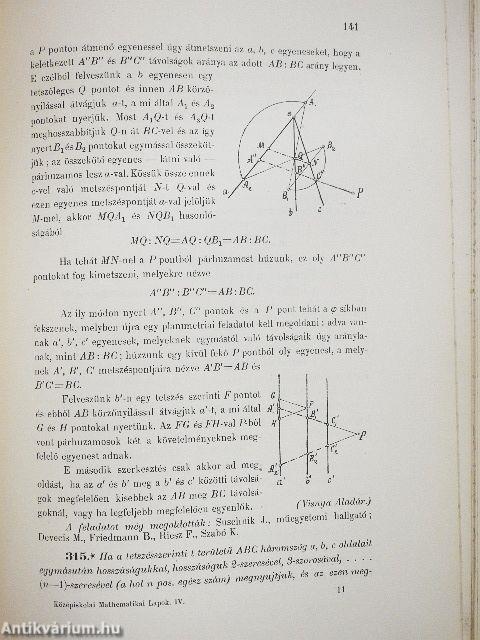 Középiskolai mathematikai lapok 1895-1896. (nem teljes évfolyam)/1896-1897. október-junius