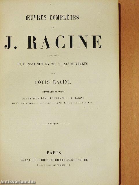 Oeuvres complétes de J. Racine