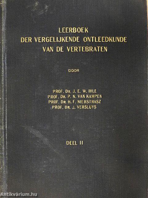 Leerboek der vergelijkende ontleedkunde van de vertebraten II.