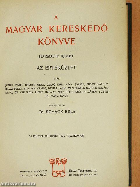 A magyar kereskedő könyve III.