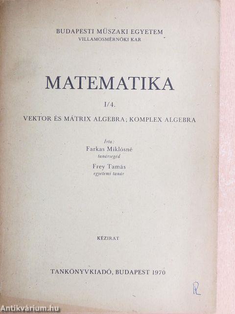 Matematika I/4.