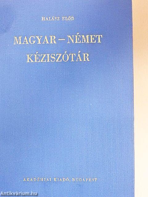 Magyar-német kéziszótár
