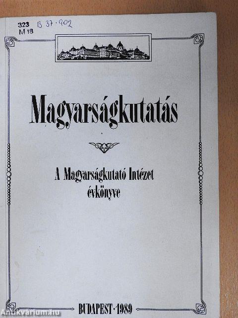 Magyarságkutatás 1989