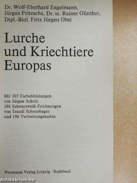 Lurche und Kriechtiere Europas