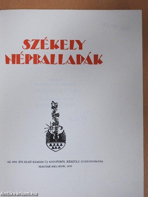 Székely népballadák