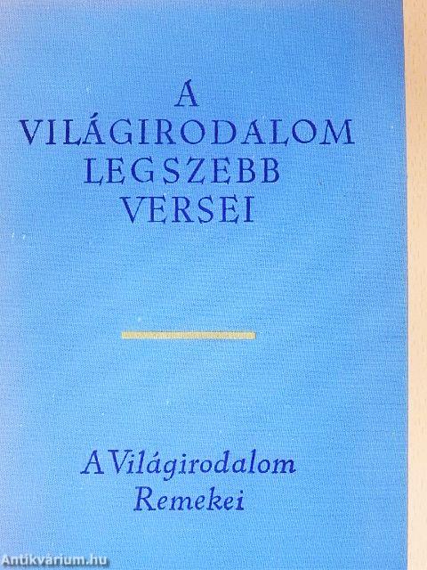 A világirodalom legszebb versei