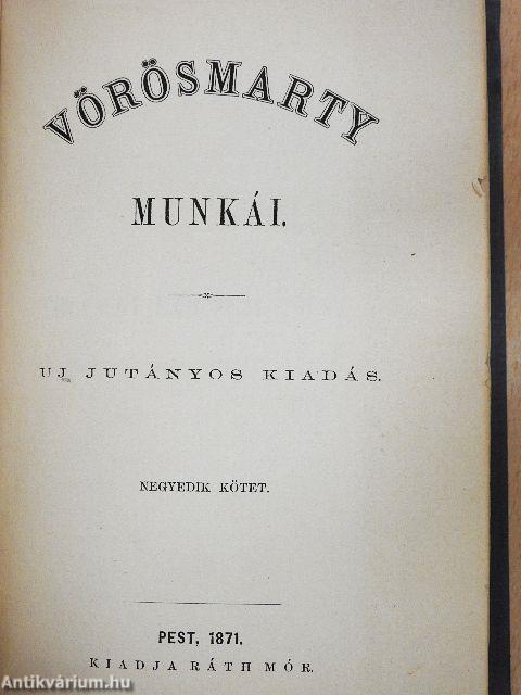 Vörösmarty munkái IV.