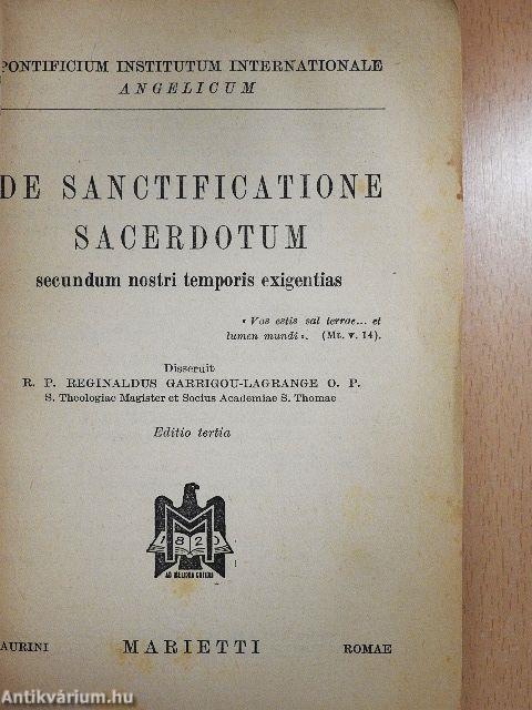 De Sanctificatione Sacerdotum
