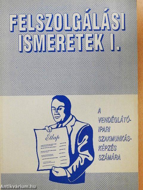 Felszolgálási ismeretek I.