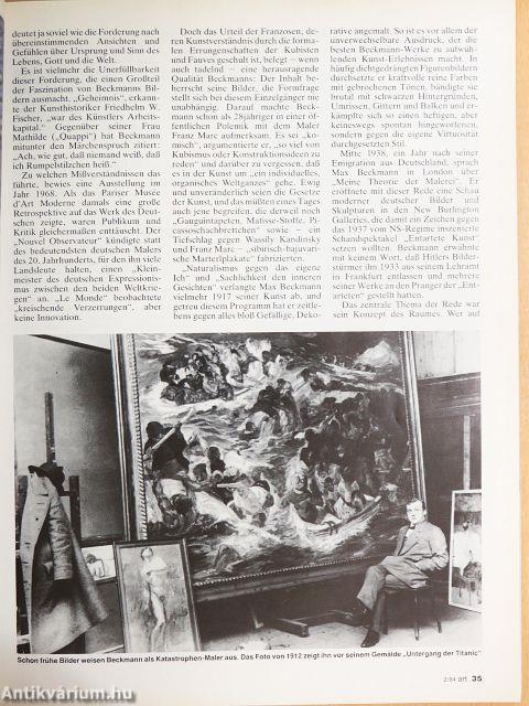 art - Das Kunstmagazin Februar 1984.